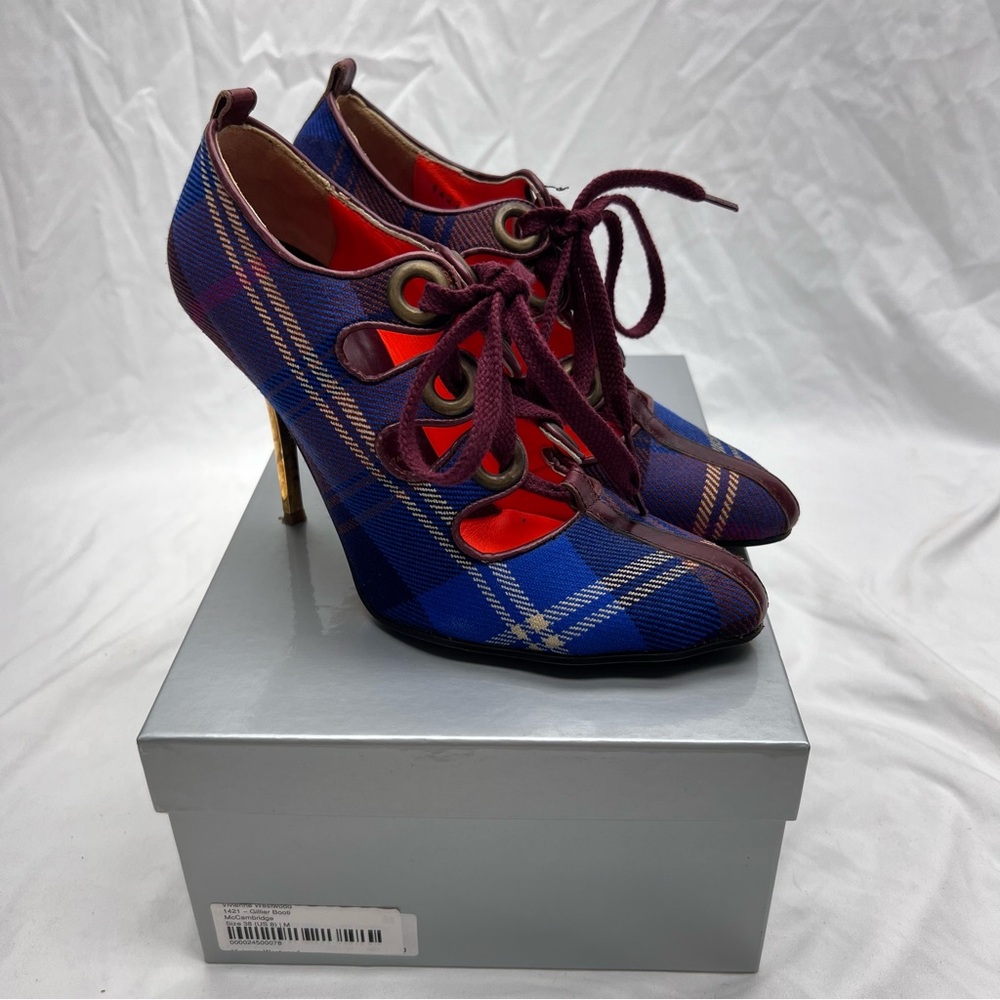 Vivienne Westwood McCambridge Tartan Gillier Heels EU 38